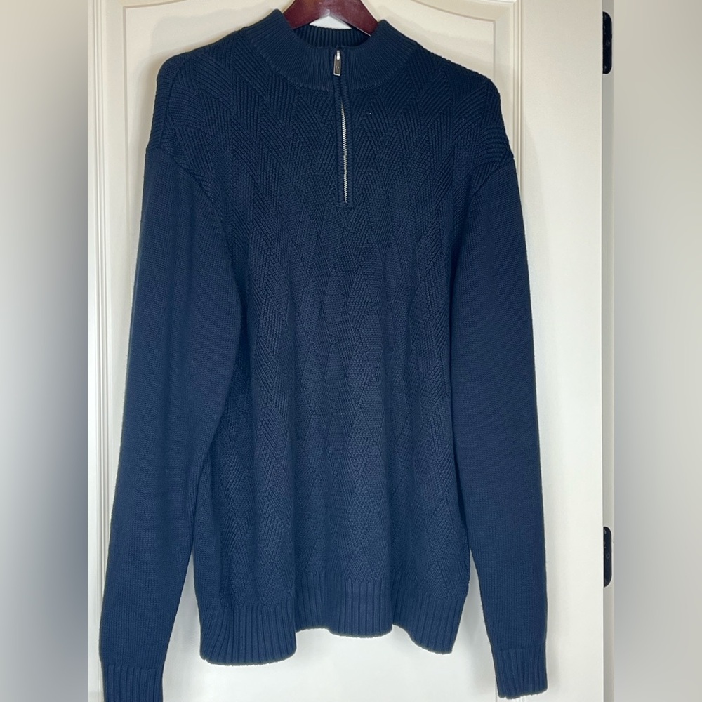 Liverpool Blue Zip Up Sweater
